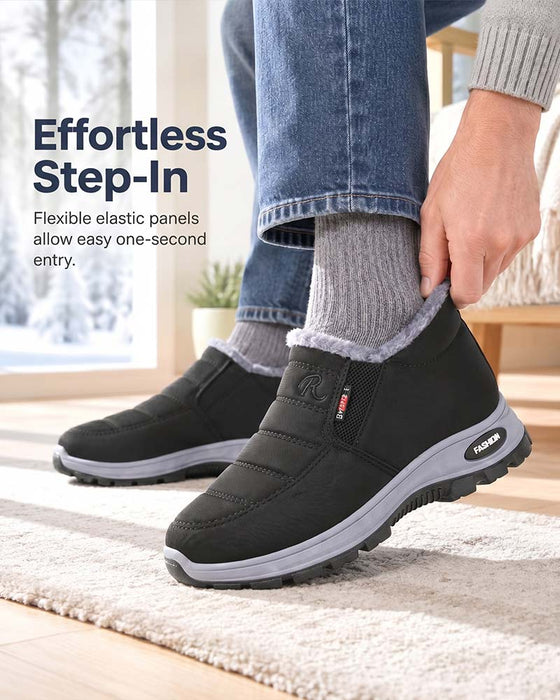 Vinter Tykt Fôrede Snøstøvler, Slip-On Varme Casual Sko For Dame Og Herre