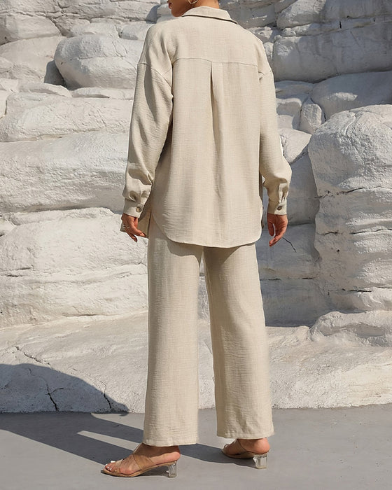 Sett Lang Erme Casual Solid