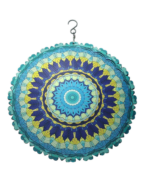 3D Fargerik Vind Snurrende Mandala