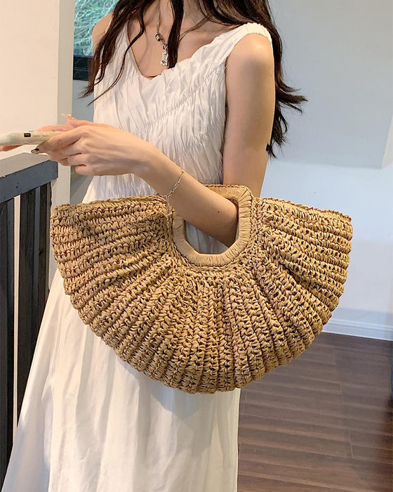 Veske Måneformet Halm