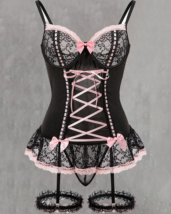 Sexy Blondeundertøy Med Sløyfe