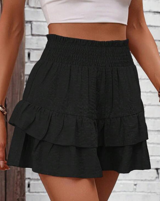 Skorts korte brede casual flytende