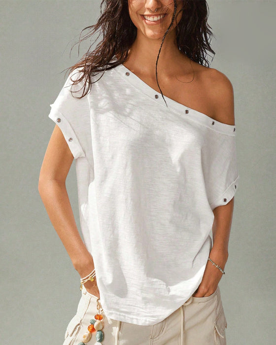 T-Shirt Enskulder Nitt Solid