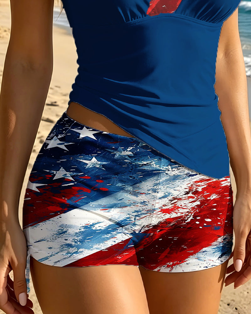 Tankini Flagg Gradient Trykk Todelt