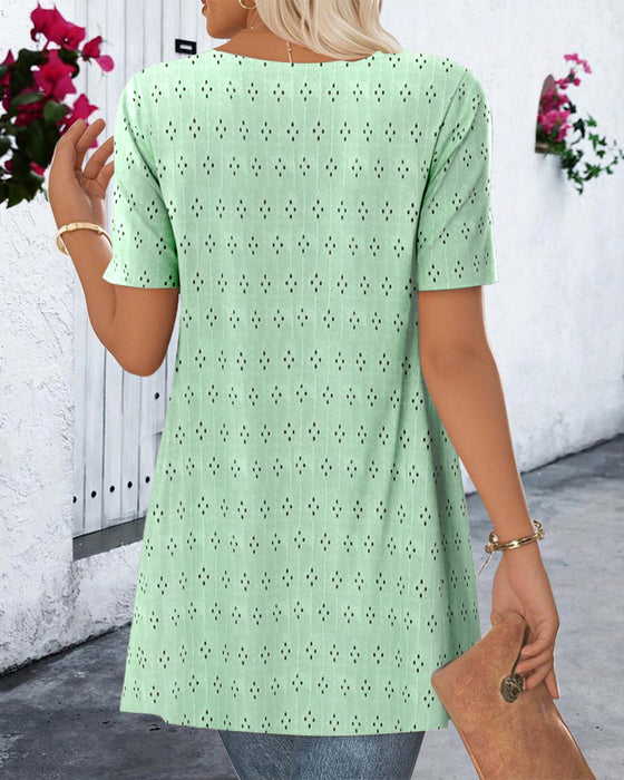 Bluse Falsk To-delt Trykt