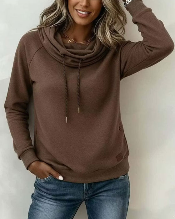 Sweatshirt Mock Hals Knyting Casual Pullover