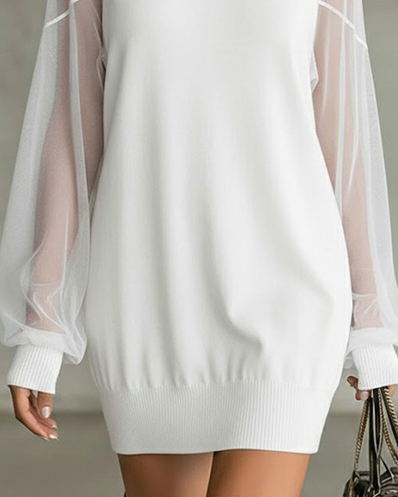 Kjole Lykterm Ensfarget Lappearbeid