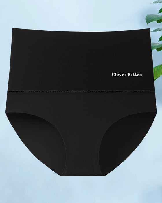 Høy midje sømløse enkle korte underbukser