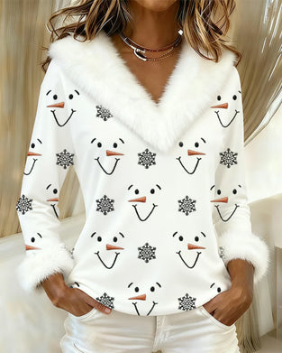 Topp Moteriktig Trykt Pelskant