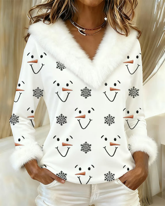 Topp Moteriktig Trykt Pelskant