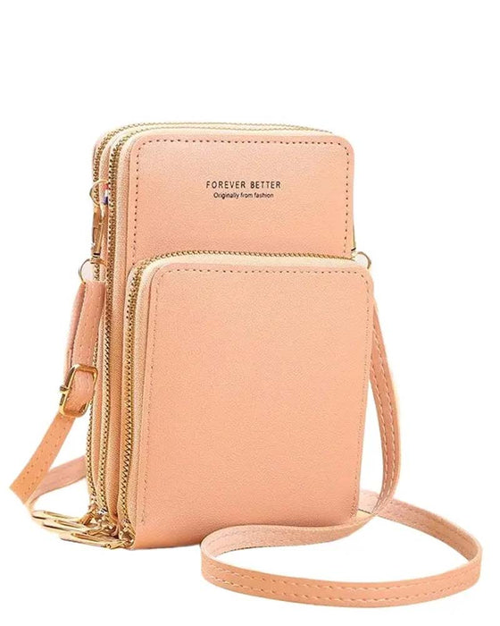 Ensfarget Fashion Crossbody Telefonveske