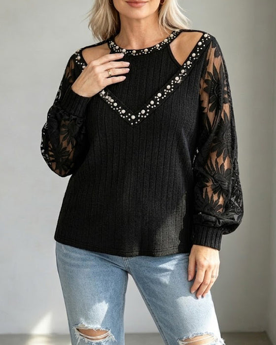 T-Shirt Perlehullet Knipling Ribbet