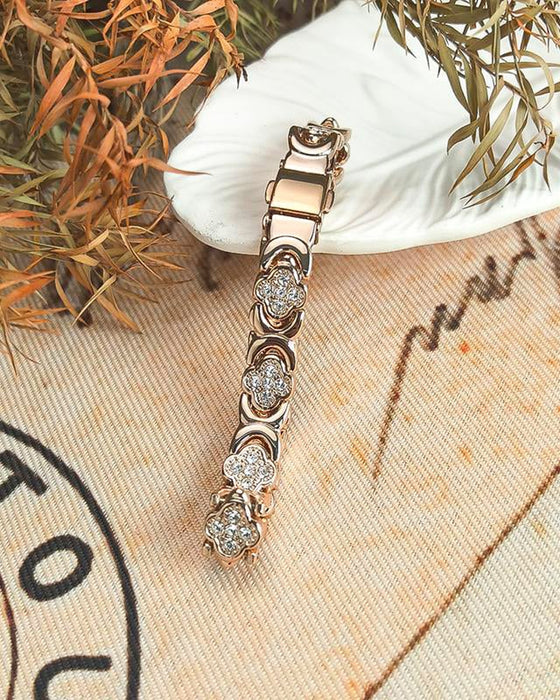 Kobberarmbånd Med Firkløver