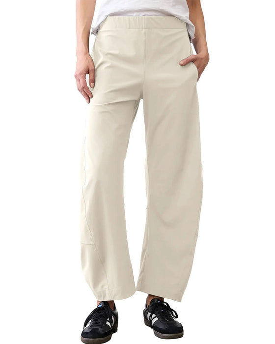 Pants Solid Farge Hengende Lomme Korte
