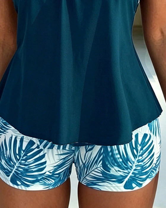 Tankini Casual Trykt Todelt