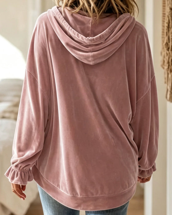 Hoodie Enfarget Langermet
