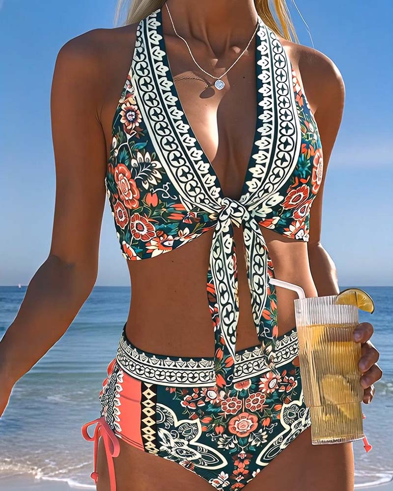 Bikini Bohemisk Halsstropp Snøre