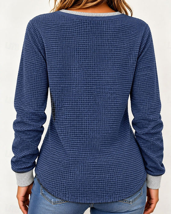 Topp Stilig Henley Lang Erme