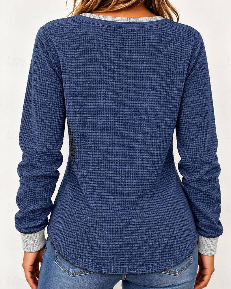 Topp Stilig Henley Lang Erme