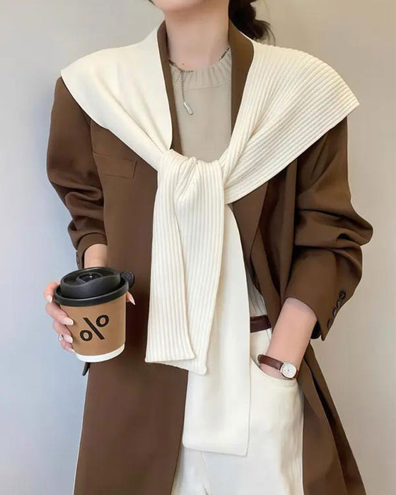 Sjal Skjerf Casual Allsidig Ensfarget For Kvinner