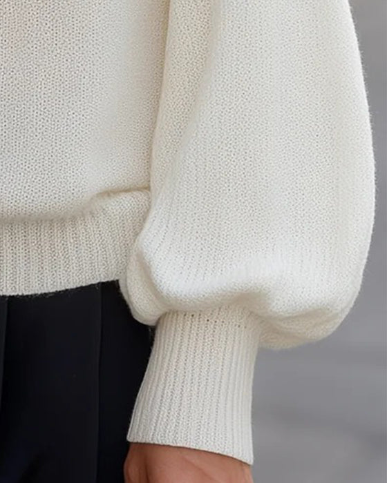 Pullover Off-Skulder Lanterne Erme