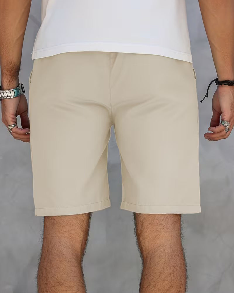 Shorts Lær Etikett Uformell