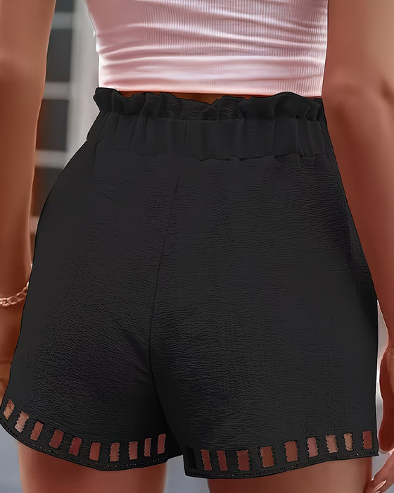 Shorts Gjennombrutt Blonde Elastisk Midje