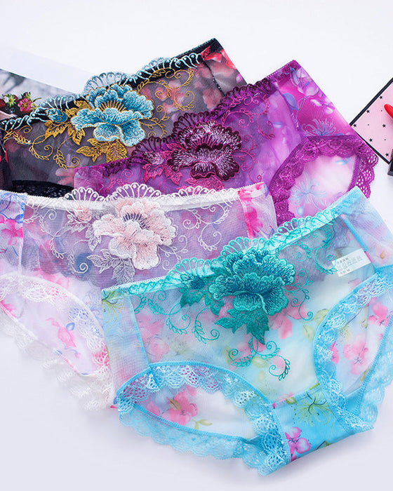 Antibakteriell Truse Med Blonderbroderi