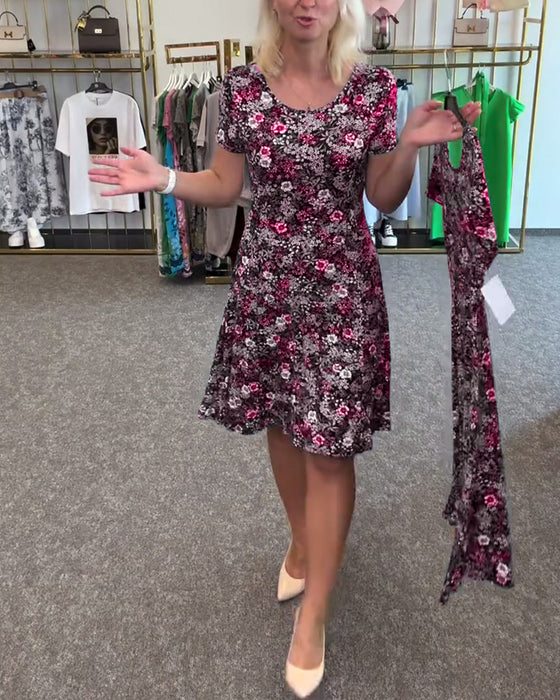 Kjole Stilfull Smal Midje Trykt