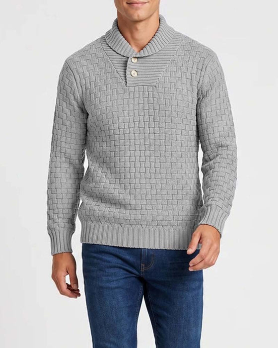 Pullover Herre Rutete Avslappet
