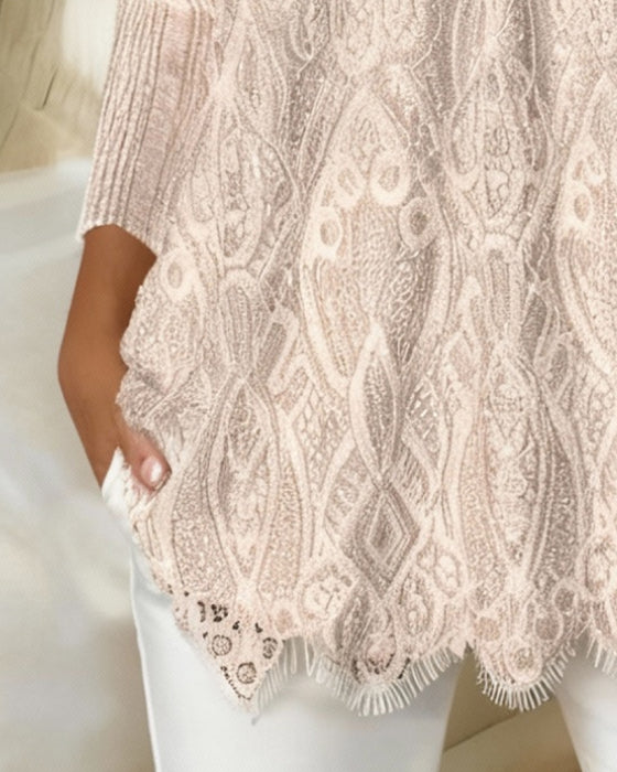 Topp Firkantet Hals Armhule Knipling