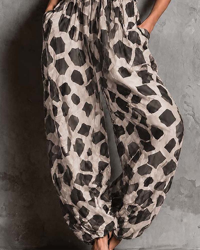 Jumpsuit Leopardskinn Seletøy Breibein
