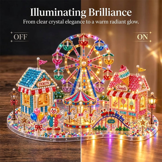 3D LED Jul Diamantkunst DIY Sett