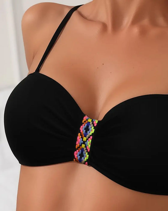 Sexy Ryggløst Bikinisett