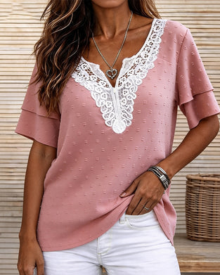 Bluse Knipling V-hals