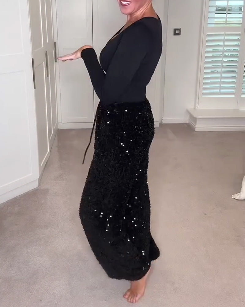 Bukser Stilig Ensfarget Rett Ben