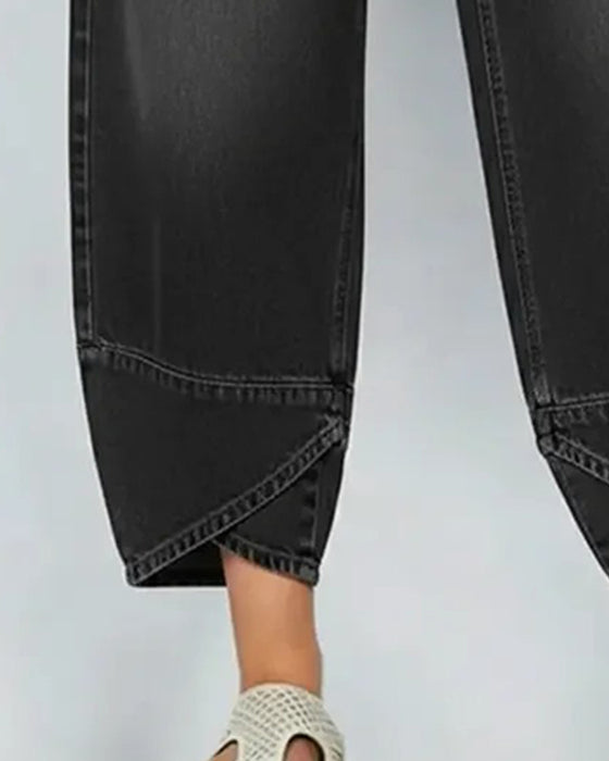 Bukse Denim Lappeteknikk Casual