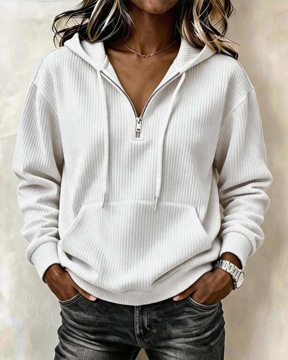 Hoodie Mote Lang Erme