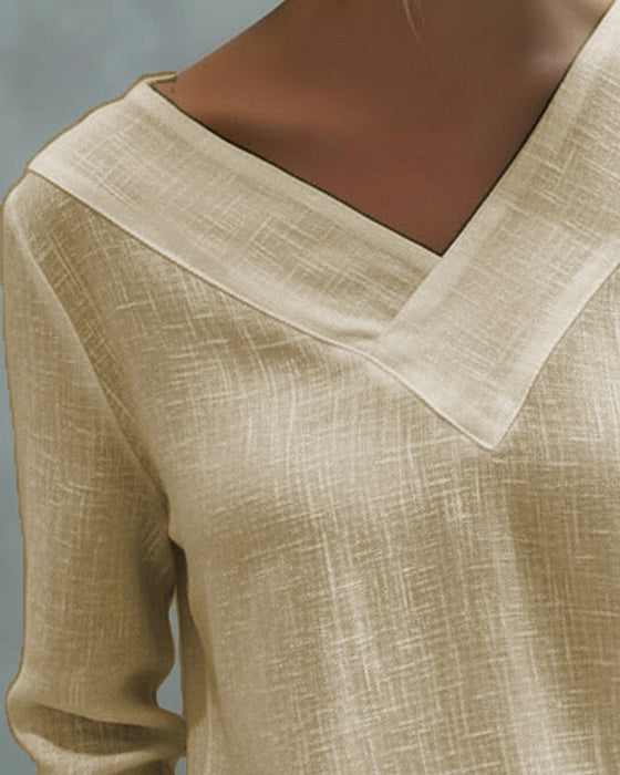 Topp Stilfull V-Hals Skulderfri