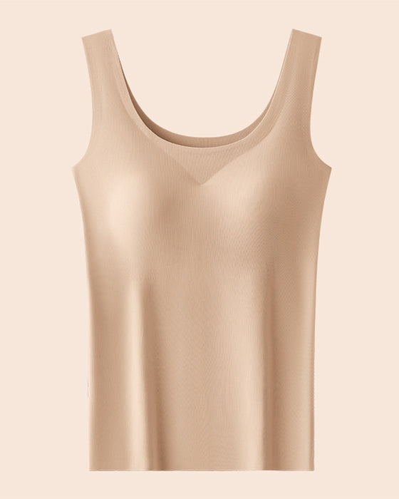 Singlet Topp Usynlig Innebygd Bh
