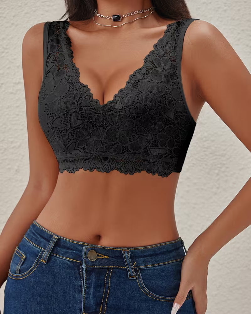 Lingerie Push-up Utsynslig Spets