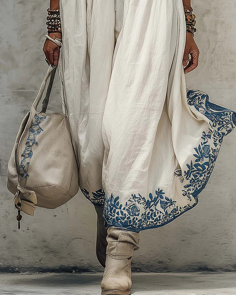 Kjole Mote Plus Størrelse Trykt