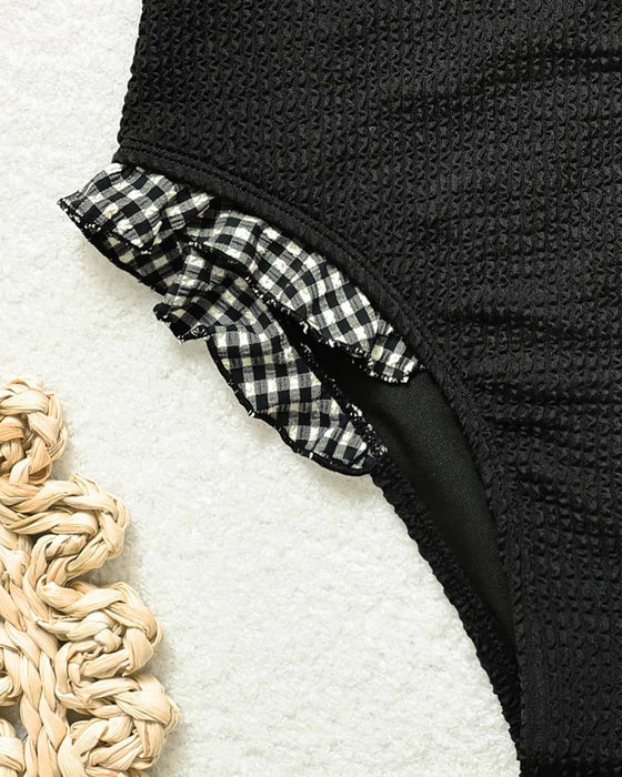 Bikini Rute Ruffle Stroppeløs