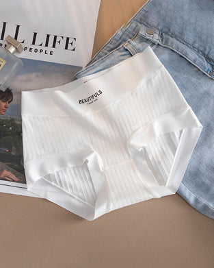 Truser Langfibret Bomull Høy Midje