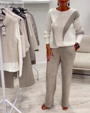 Genser Crew Neck Komfortabel Hverdagslig