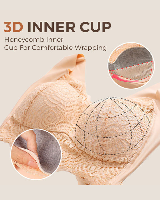 🤩SISTE DAG AV SALGET 🔥Ultimat løft & støtte – Blonde-BH i plus size