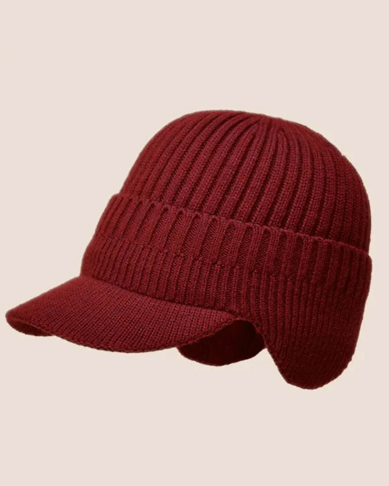 Hatt Utendørs Riding Elastisk Varm Ørebeskyttelse Strikket