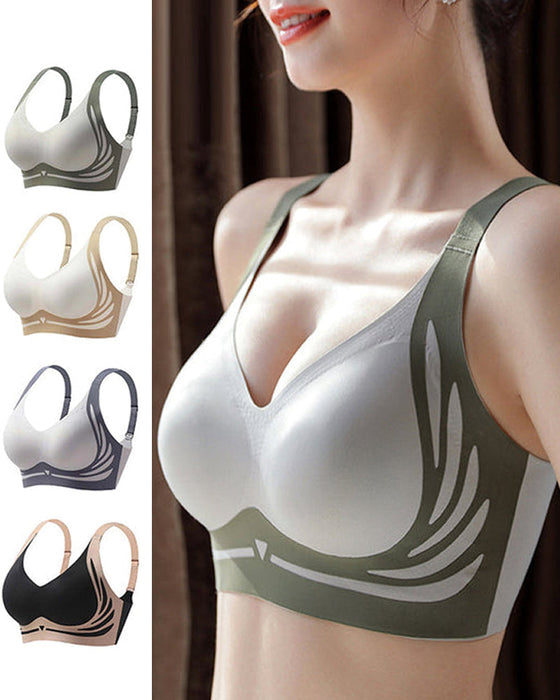 Løfte anti-sagging trådløs push-up bh