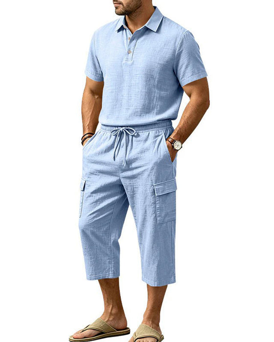 Set Polo Topp Capri Bukser