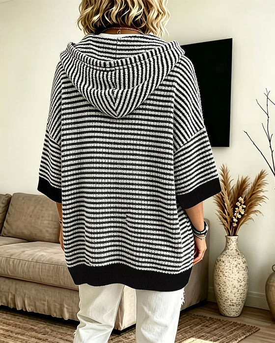 Pullover Stripet Hetter Flaggermuserme